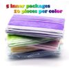 Disposable Face Mask, 3 Layer Disposable Masks Five Color Masks