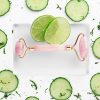 Rose Quartz Roller for Face: 100 Percent Natural Crystal, Rose Quartz Face Roller