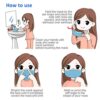 Disposable Face Masks 50Pack, WWDOLL 3-Ply Filter Protective