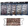 Disposable Face Mask Leopard and Lace - 50Pcs 3-Ply Breathable