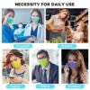Disposable Face Masks, 50 Pack- 3 Layer Colorful Face Masks