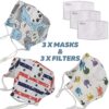 LaLaMe Kids Cotton Facial Covering | Washable & Reusable Children Face Shield