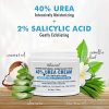 Ebanel Bundle of 40% Urea Cream 4.6 Oz, and Exfoliating Face Scrub