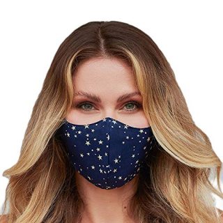 Washable Face Mask with Adjustable Ear Loops & Nose Wire