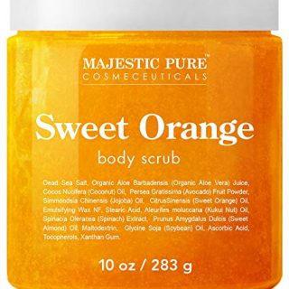 Majestic Pure Sweet Orange Body Scrub - Exfoliates, Moisturizes