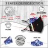 Youth Washable Face Mask with Adjustable Earloops & Nose Wire