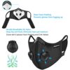 kungfuren 3 Sets Sports Cycling Masks with Activated Carbon Filter