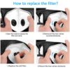 kungfuren 3 Sets Sports Cycling Masks with Activated Carbon Filter
