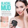 Mud Mask for Face and Body, Charcoal Mask with Glacial Clay
