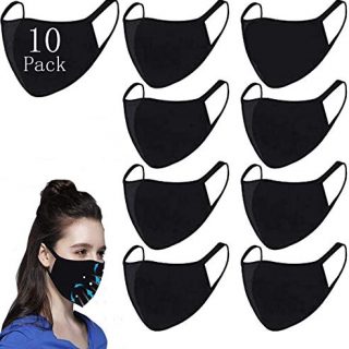 10 Pack Cotton Washable Unisex Face Anti Dust Mouth Cloth