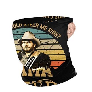 Merle Haggard Face Mask Balaclava Protection from Dust, Uv & Aerosols