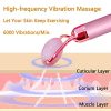 2 in 1 Electric Jade Roller Facial Massager Nature Rose