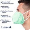 5 Layer Protection Breathable Face Mask (Mint Green) - Made in USA