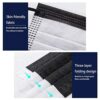 LUXSENZ Black Disposable Face Masks Breathable Dust Mask