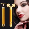 Golden Glow 2-in-1 Beauty Bliss: 3D Roller & T Shape Face Massager Kit
