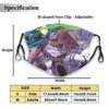 Cloth Mouth Mask with Replaceable Filters Activated Carbon Mask