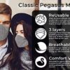 3x Layer Cotton Covers Reusable Grey