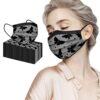 50Pcs Adult Disposable 3-Ply Face Macks with lace printing breathable