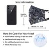 RUNHOOD 6 Pcs Cloth Face Mask for Adult, 3 Layer Paisley