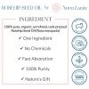 Rosehip Oil Organic Cold Pressed Moisturizer For Face Hair Skin Nails
