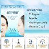 Ebanel Bundle of 10-Pack Collagen Face Mask, and 2.5% Retinol Moisturizer