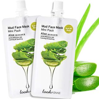Look At Me Mud Face Mask (2-Pack) for Skin Care with Aloe Vera
