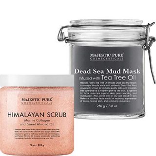 Majestic Pure Himalayan Scrub with Collagen (10 oz) and Dead Sea Mud