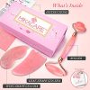 Jade Roller - Rose Quartz Roller and Gua Sha set - Anti Aging Facial Roller