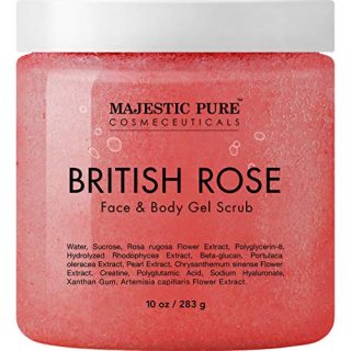 MAJESTIC PURE British Rose Gel Facial and Body Scrub