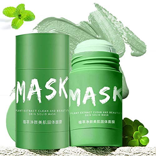 2 Pack Green Tea Purifying Clay Face Mask,Cleansing Mud Mask