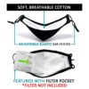 3 Pack 3-Layer Fashion Protective, Reusable Cotton Fabric