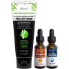 Ebanel Bundle of Charcoal Peel Off Face Mask, Hyaluronic Acid Peptide Serum