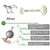 2 Pack Jade Face Roller Massager, Jade Facial Roller Skin Roller for Face