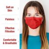 3-Ply Red Disposable Face Masks – Individually Wrapped for On-the-Go Comfort