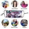 Cloth Mouth Mask with Replaceable Filters Activated Carbon Mask