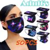 Butterfly Printed Paper Disposable 3 Layer Face Mask Fashionable