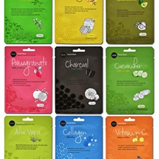 Celavi Essence Facial Face Mask Paper Sheet Korea Skin Care Moisturizing 9 Pack