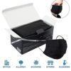 Black Disposable Face Mouth Protection for Men 50Pcs