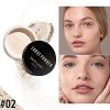 Oil Control Face Powder & Black Mascara & Natural Eyebrow Pencil