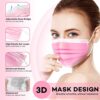Disposable Face Masks, 50 Pack- 3 Layer Colorful Face Masks