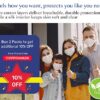 100% Silk Lined Cloth Face Masks (S/M) - 3 Color Set