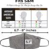 3x Layer Cotton Covers Reusable Grey