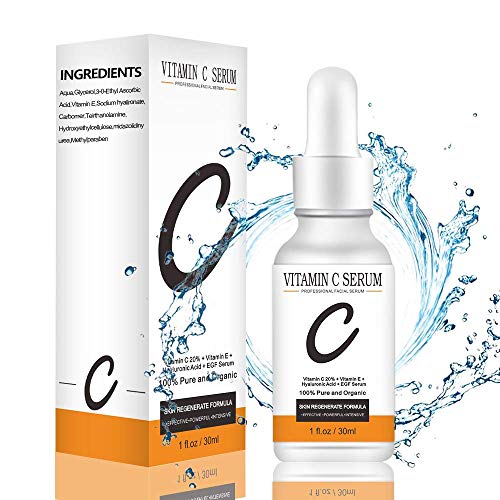 Vitamin C Serum for Face 20% with Hyaluronic Acid and Vitamin E