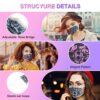 60 Pack Disposable Face Masks, Face Mask for Women