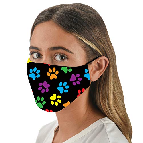 Snoozies 3-Layer Washable Face Mask w Filters & Nose Bridge