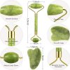 Jade Roller and Gua Sha Face Facial Roller for Face Massager Tool