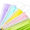 Disposable Face Mask, 3 Layer Disposable Masks Five Color Masks