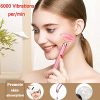 2-IN-1 Jade Roller Face Massager, Electric Nature Rose Quartz
