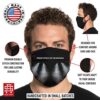 Secret Artist XLarge to 2XL Cloth Face Mask. Black Reversible Black