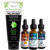 Ebanel Bundle of Charcoal Peel Off Face Mask, Vitamin C 20% Serum